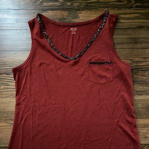 a.n.a. tank top with sequins
